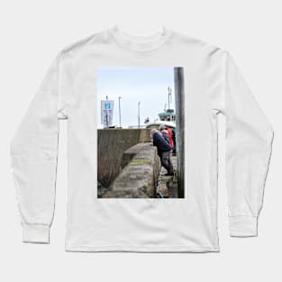 Resting a moment - Seahouses harbour, Northumberland, UK Long Sleeve T-Shirt